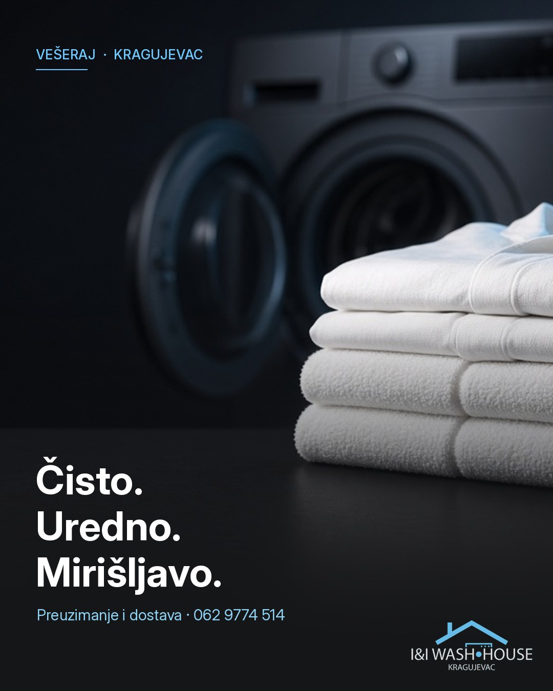 Čisto. Uredno. Mirišljavo. – I&I Wash House vešeraj Kragujevac